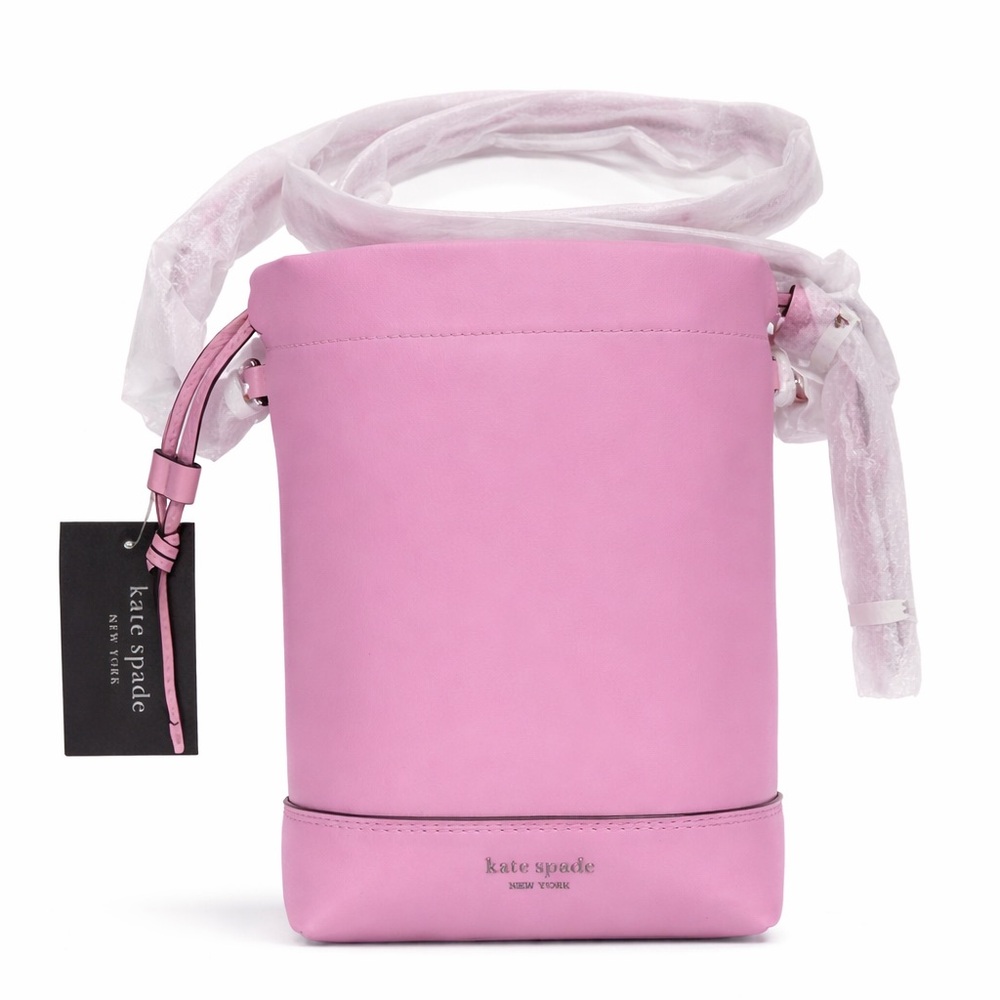 Kate Spade Eva Bucket Vibrant Pink Leather Crossbody Bag